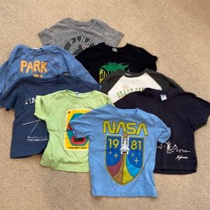 Boys 2T lot of 8 cotton comfy t-shirts